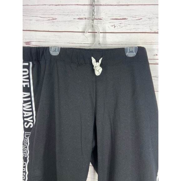 Bobbie Brooks Size 2x Black With‎ Love Always Side Drawstring Sweatpants Women - Picture 6 of 7